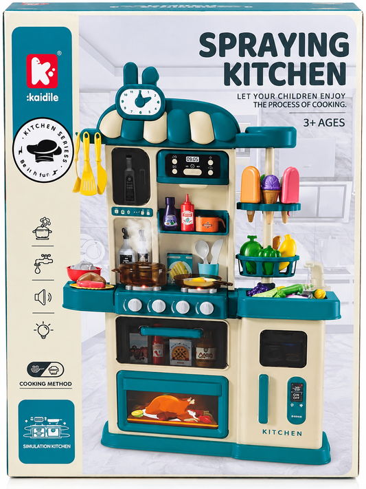 Spraying Kitchen Play Set – Interactive Kids Kitchen