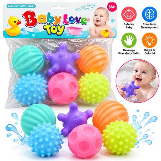 Baby Sensory Ball Set – Colorful Textured Play Balls
