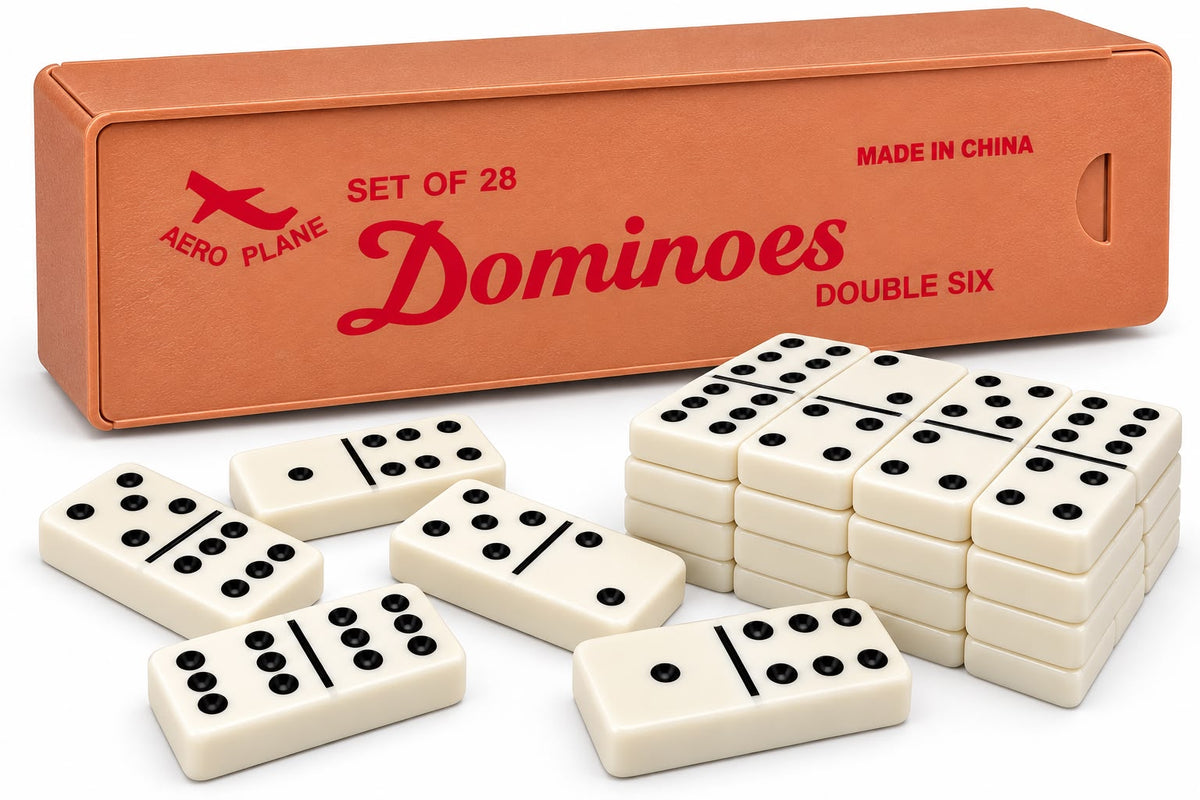 Classic Dominoes Set – 28-Piece Double Six Game